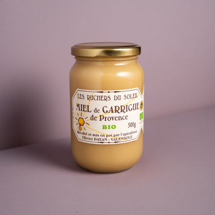 Honig Garrigue Provence, Rohkostqualität, Bio 500g